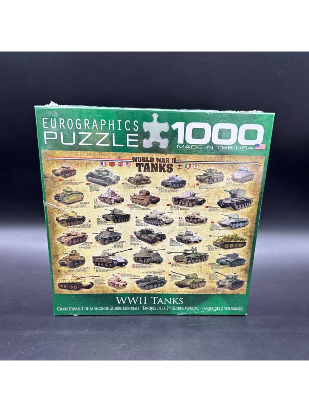 World War II Tanks 1000 Piece Jigsaw Puzzle Eurographics Military USA New In Box